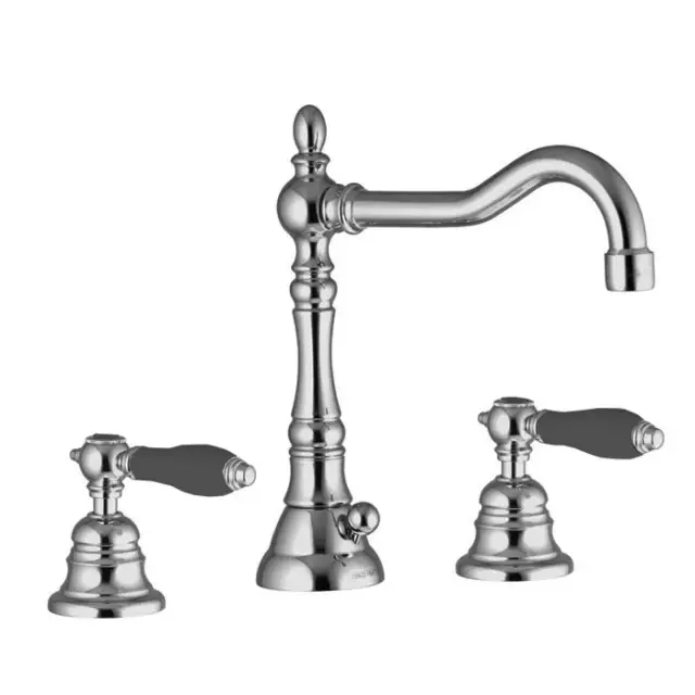 Fima Carlo Frattini Herend Смеситель для раковины, на 3 отверстия, д/к, излив 18,4 см, цвет: chrome F5401CNCR