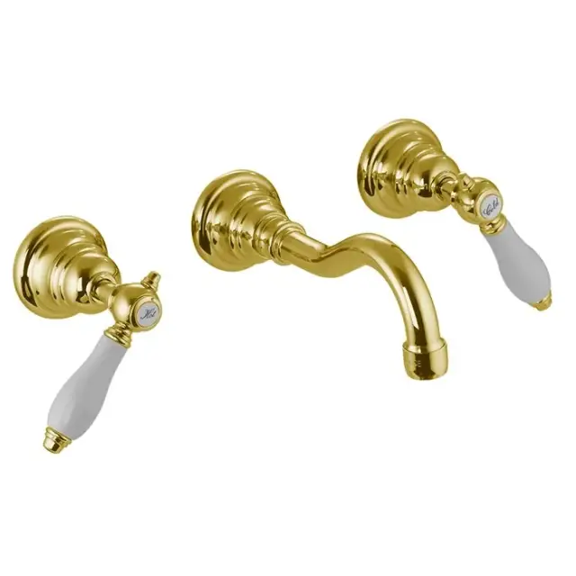 Fima Carlo Frattini Herend Смеситель для раковины встраиваемый, излив 16 см, цвет: gold F5401/5OR