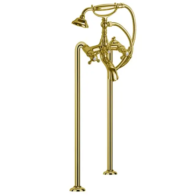 Fima Carlo Frattini Elizabeth Душевая стойка: смеситель, верхний и ручной душ, цвет: gold F5084/2OR