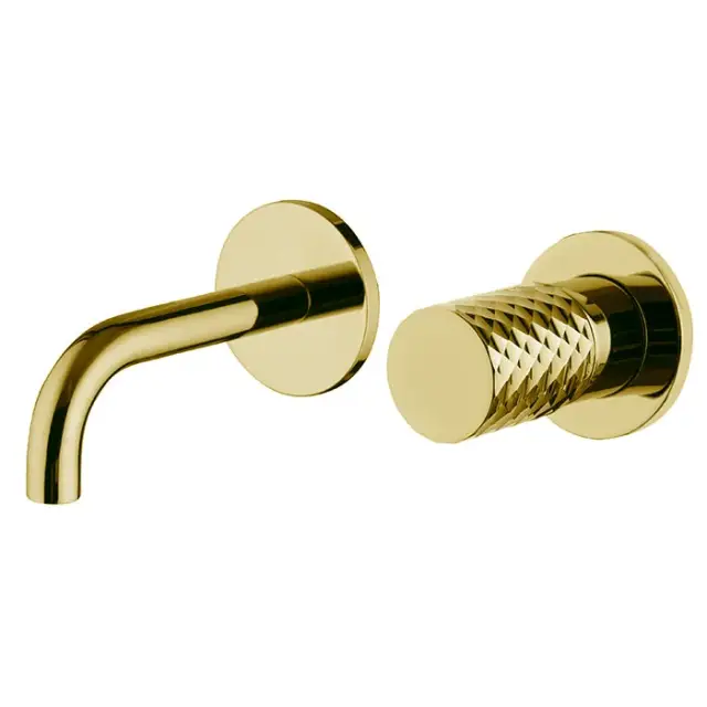 Fima Carlo Frattini Spillo Tech Смеситель для раковины встраиваемый, излив 12 см, цвет: gold F3051TWSX9XOR