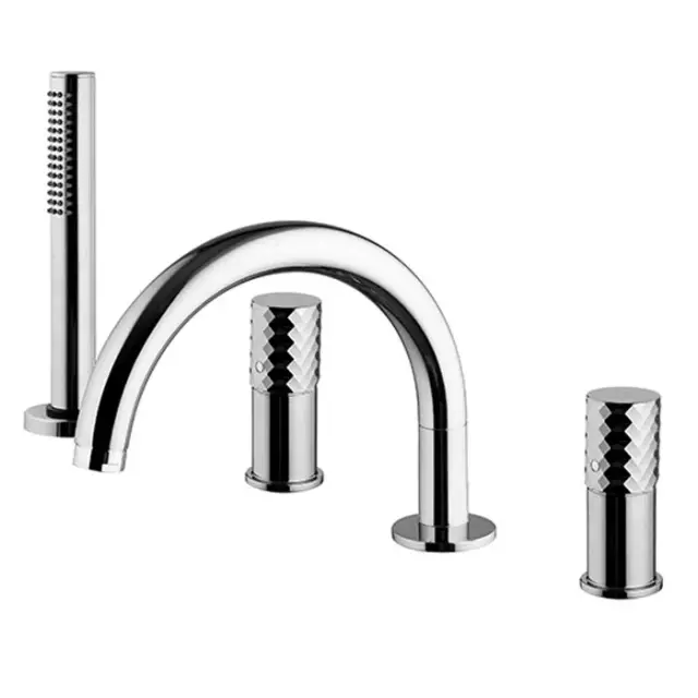 Fima Carlo Frattini Spillo Tech Смеситель на борт ванны с ручным душем, x серия, цвет: chrome F3044TNXCR