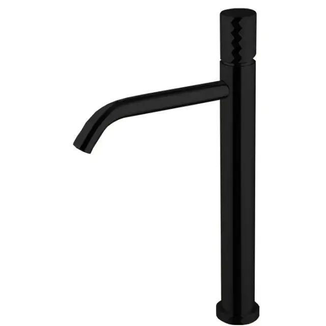 Fima Carlo Frattini Spillo Tech Смеситель для раковины высокий с д/к, излив 17 см, цвет: black matt F3031T/HXSXNS