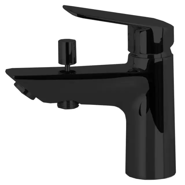 Fima Carlo Frattini Spot Смеситель на борт ванны с переключателем, цвет: black matt F3024NS