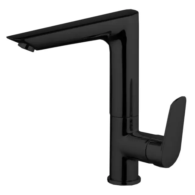 Fima Carlo Frattini Spot Смеситель для раковины без донного клапана, излив 14,9 см, цвет: black matt F3011FNS.1