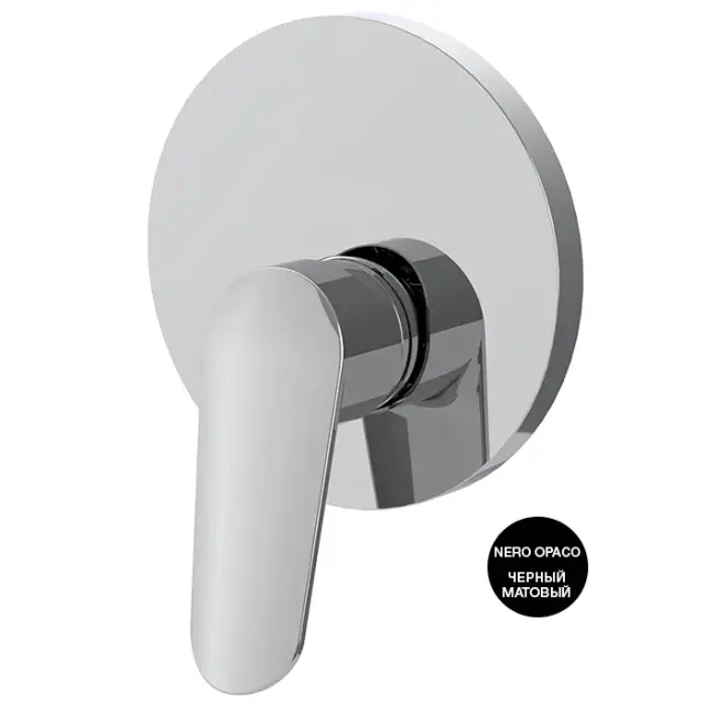 Fima Carlo Frattini Spot Смеситель для душа встраиваемый, 1 потребитель, цвет: black matt F3009E1NS