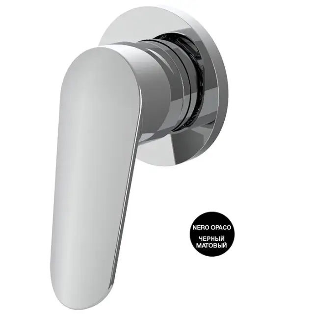 Fima Carlo Frattini Spot Смеситель для душа встраиваемый, 1 потребитель, цвет: black matt F3003N1NS