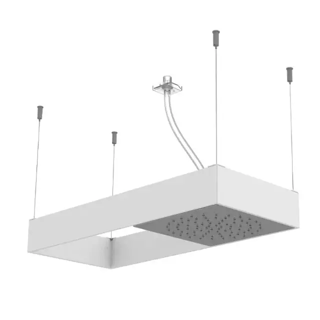 Fima Carlo Frattini Soffioni Верхний душ 62х26 см, 1 режим, цвет: white matt F2993BINOX