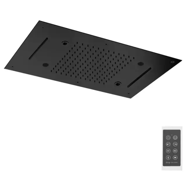 Fima Carlo Frattini Soffioni Потолочный душ 70х40 см, встраиваемый, 2 режима, цвет: black matt F2904NS