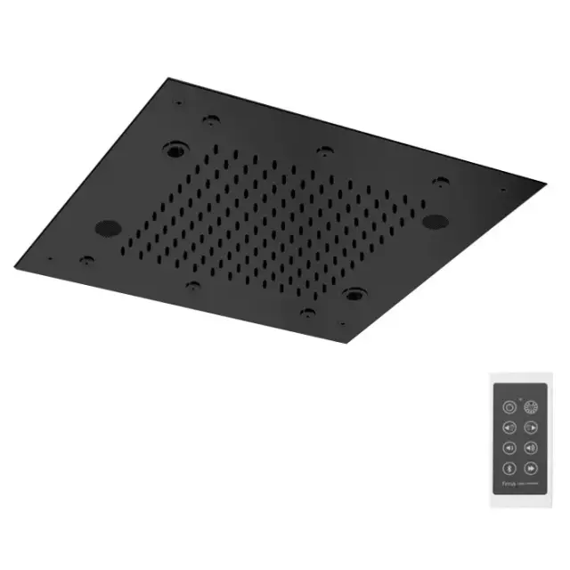 Fima Carlo Frattini Soffioni Потолочный душ 50х50 см, встраиваемый, 2 режима, цвет: black matt F2902NS
