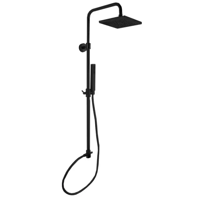 Fima Carlo Frattini Wellness Душевая стойка: без смесит, с верхним и ручным душем, цвет: black matt F2700NS