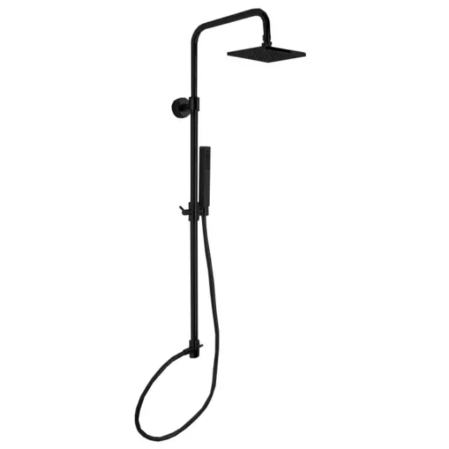 Fima Carlo Frattini Wellness Душевая стойка: без смесит, с верхним и ручным душем, цвет: black matt F2200LNS