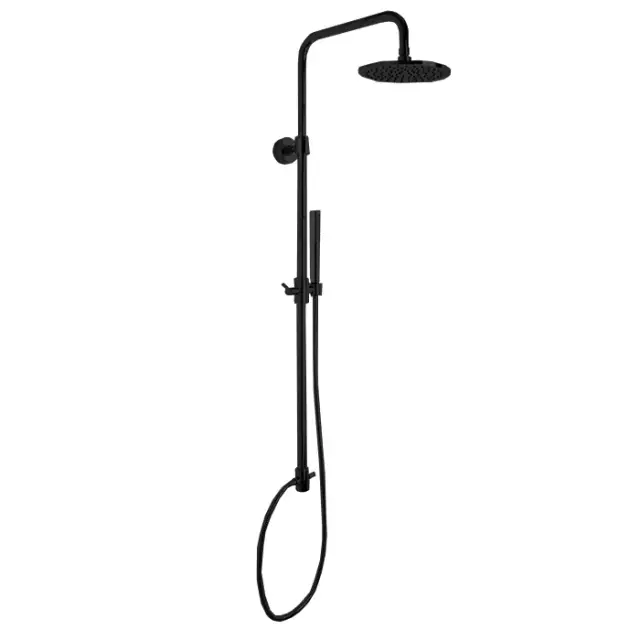 Fima Carlo Frattini Wellness Душевая стойка: без смесит, с верхним и ручным душем, цвет: black matt F2120NS