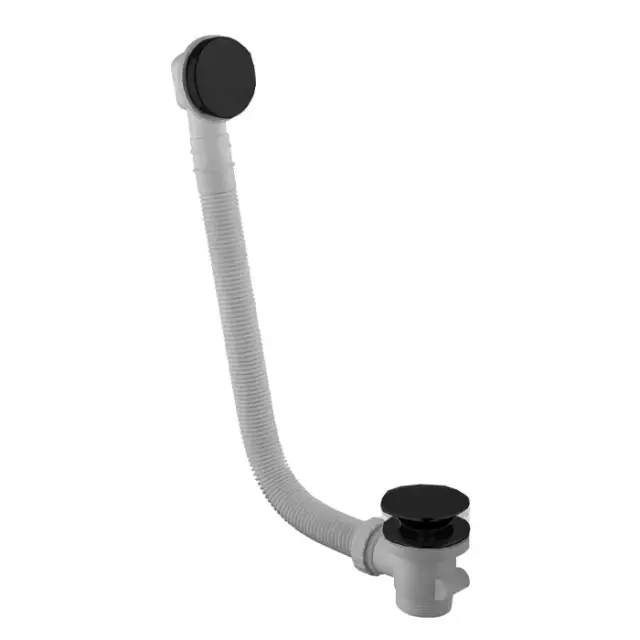 Fima Carlo Frattini Complementi Слив-перелив для ванны, click clack, цвет: black matt F2003NS