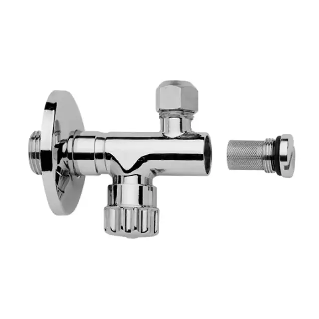 Fima Carlo Frattini Complementi Угловой вентиль с фильтром, регулировкой и выводом 3/8, цвет: chrome F190CR