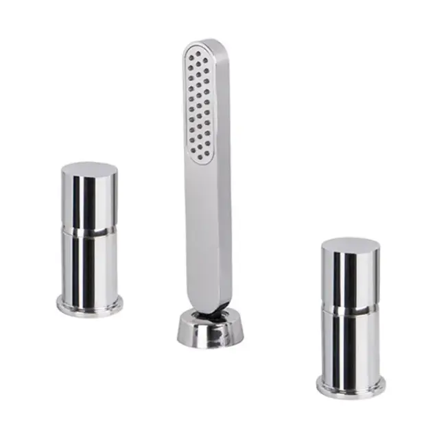 Fima Carlo Frattini Nomos Go Смеситель на борт ванны с ручным душем, без излива, цвет: chrome F4174/1NCR