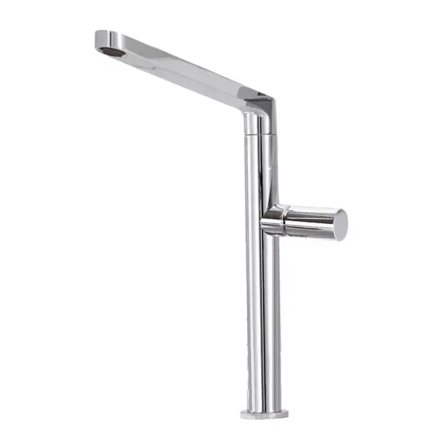 Fima Carlo Frattini Nomos Go Смеситель для раковины без донного клапана, излив 18,8 см, цвет: chrome F4161/HCR.1