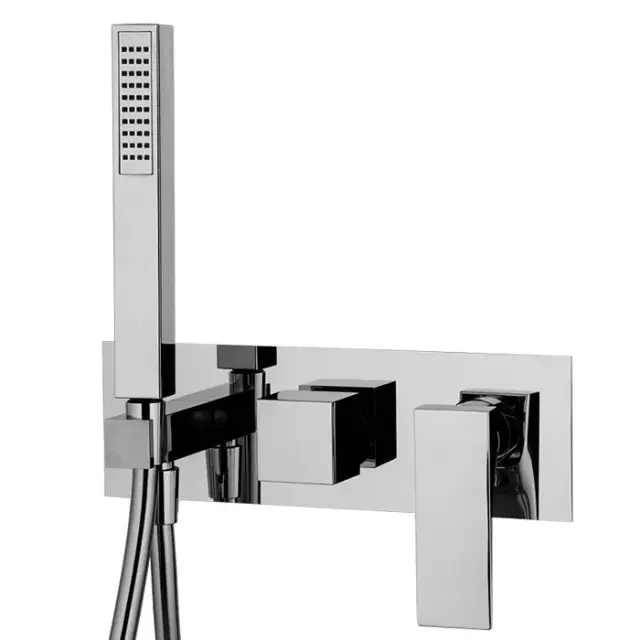 Fima Carlo Frattini Zeta Смеситель для душа встраиваемый, 2 потребителя, цвет: chrome F3989WX2CR