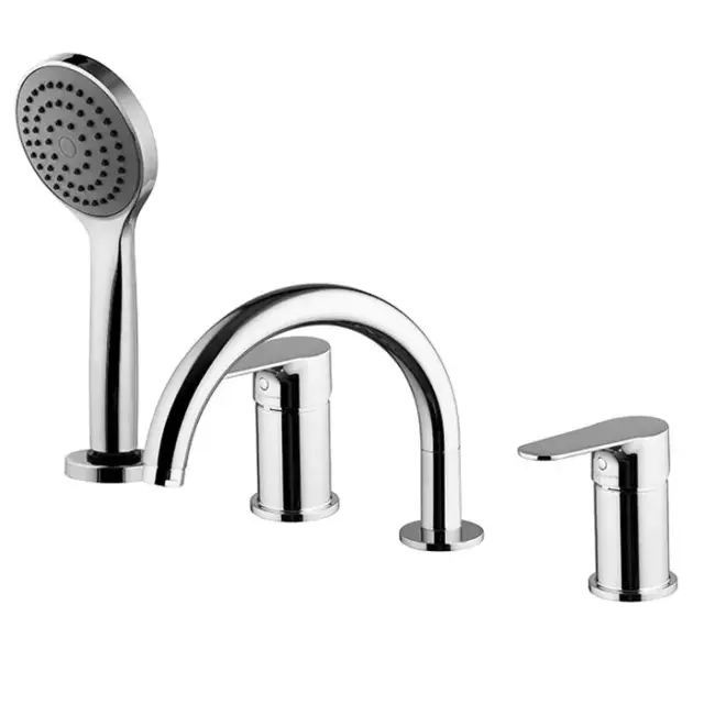 Fima Carlo Frattini Serie 22 Смеситель на борт ванны с ручным душем, цвет: chrome F3844NCR