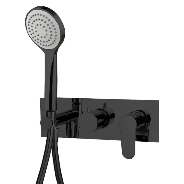 Fima Carlo Frattini Serie 22 Смеситель для душа встраиваемый, 2 потребителя, цвет: black matt F3849WX2NS