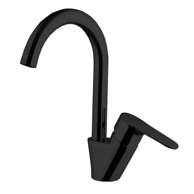 Fima Carlo Frattini Serie 22 Смеситель для раковины высокий Energy Saving без д/к, цвет: black matt F3841NS.1.ES