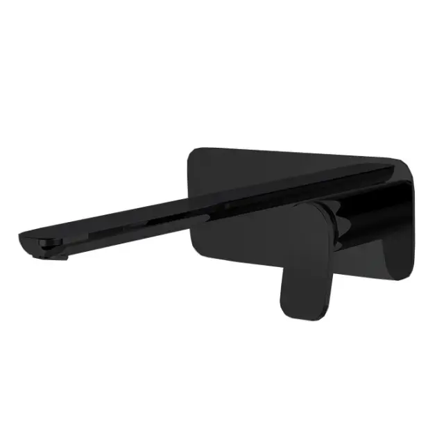 Fima Carlo Frattini Flo' Смеситель для раковины встраиваемый, излив 20 см, цвет: black matt F3821WLX5NS