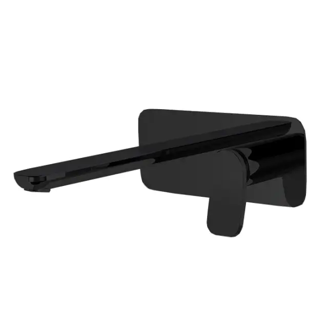 Fima Carlo Frattini Flo' Смеситель для раковины встраиваемый, излив 15 см, цвет: black matt F3821WX5NS