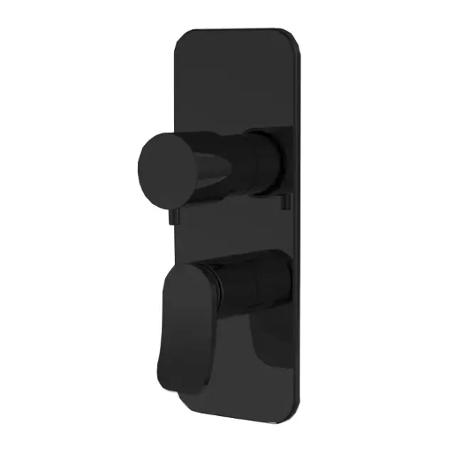 Fima Carlo Frattini Flo' Смеситель для душа встраиваемый, 2-3 потребителя, цвет: black matt F3809X6NS