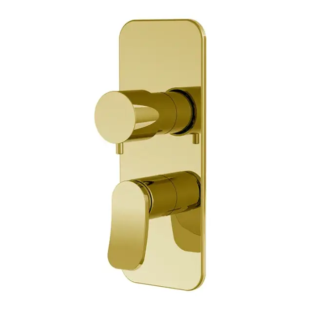 Fima Carlo Frattini Flo' Смеситель для душа встраиваемый, внешняя часть, 2-3 потребителя, цвет: gold F3809X6OR