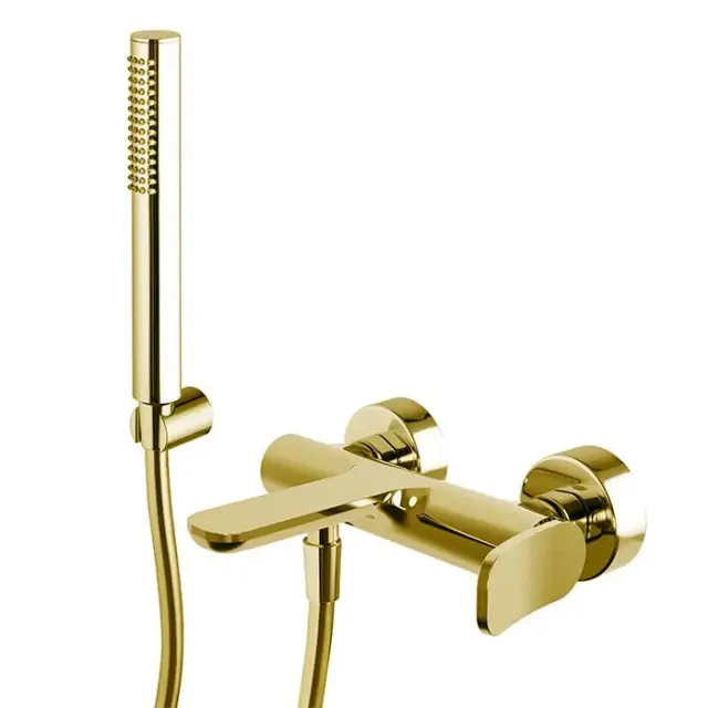 Fima Carlo Frattini Flo' Смеситель для душа с душевым комплектом, цвет: gold F3804OR