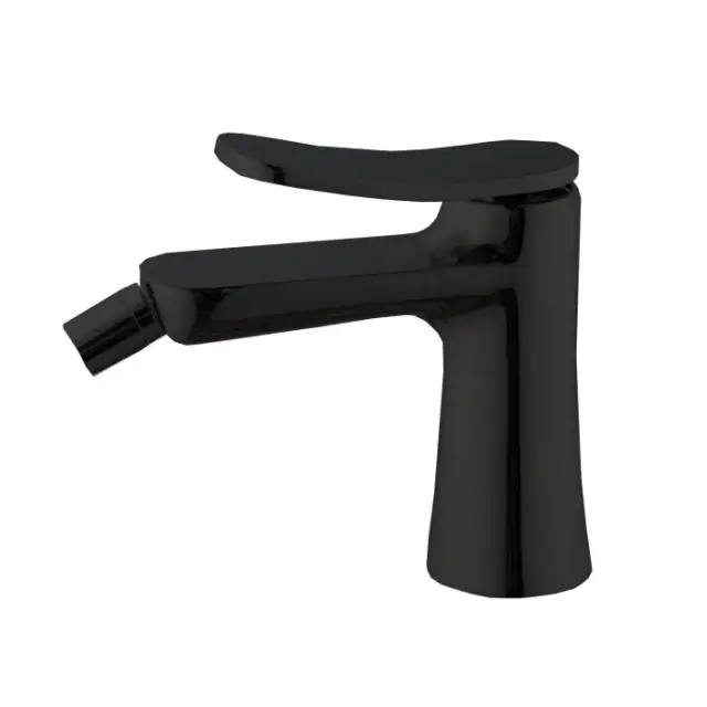 Fima Carlo Frattini Flo' Смеситель для биде, без донного клапана, излив 13,3 см, цвет: black matt F3802NS.1