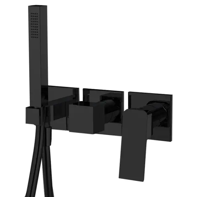 Fima Carlo Frattini Fit Смеситель для душа встраиваемый, 2 потребителя, цвет: black matt F3399WX8NS