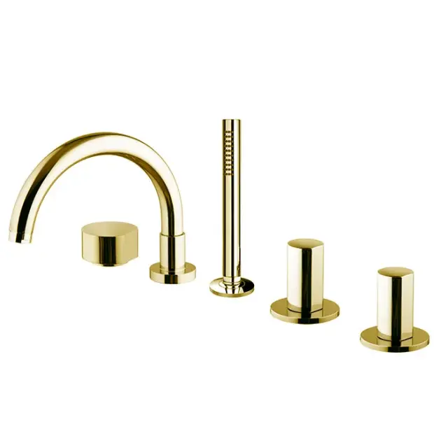 Fima Carlo Frattini So Смеситель на борт ванны с ручным душем, цвет: gold F3174OR