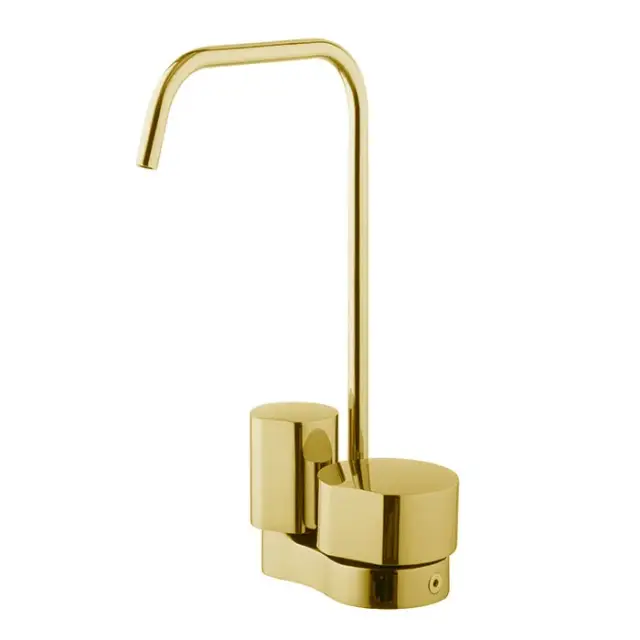 Fima Carlo Frattini So Смеситель для раковины, с донным клапаном, излив 13,5 см, цвет: gold F3171AOR