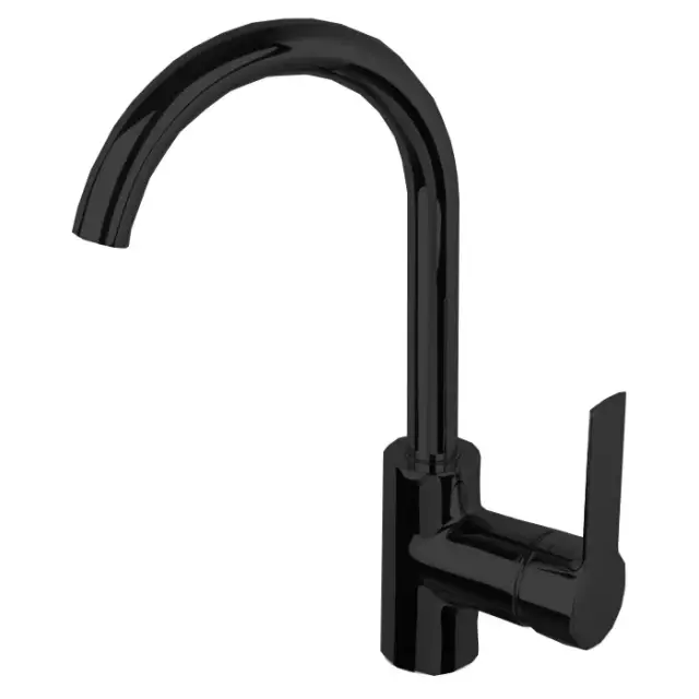 Fima Carlo Frattini Mast Смеситель для раковины Energy Saving, излив 15,5 см, цвет: black matt F3151NS.1.ES