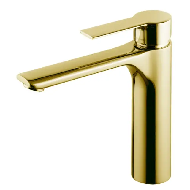 Fima Carlo Frattini Mast Смеситель для раковины Energy Saving с д/к, излив 15,8 см, цвет: gold F3131LOR.ES