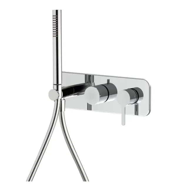 Fima Carlo Frattini Snap Смеситель для душа встраиваемый, 2 потребителя, цвет: chrome F3129WX2CR