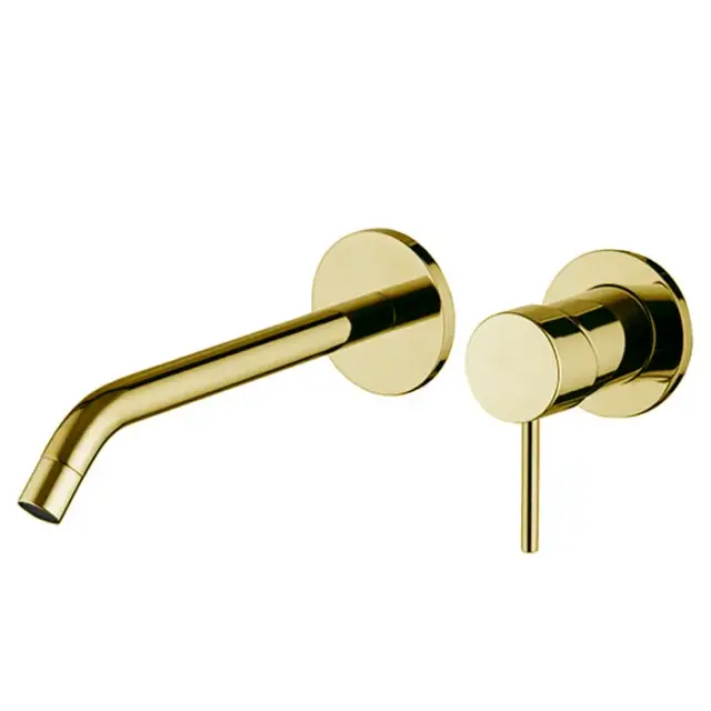 Fima Carlo Frattini Spillo Up Смеситель для раковины встраиваемый, излив 21 см, цвет: gold F3051WLX8OR