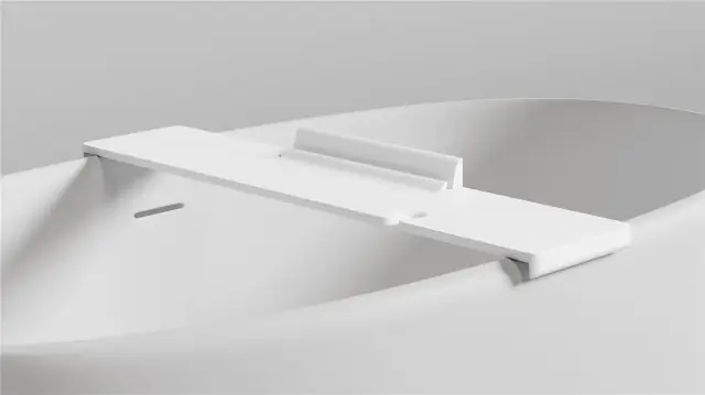 Salini Gabbiano Полка на ванну из S-Stone 90х20 см с подставкой для книг, цвет: RAL полностью мат. 1906201MF