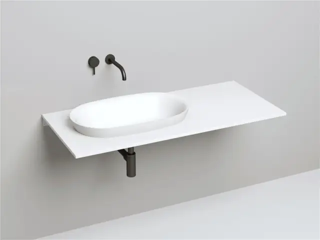 Salini Marea 01 S-Sense Раковина полувстраиваемая 64,5х38,7 см, без перелива, цвет: белый глянцевый 1802101G