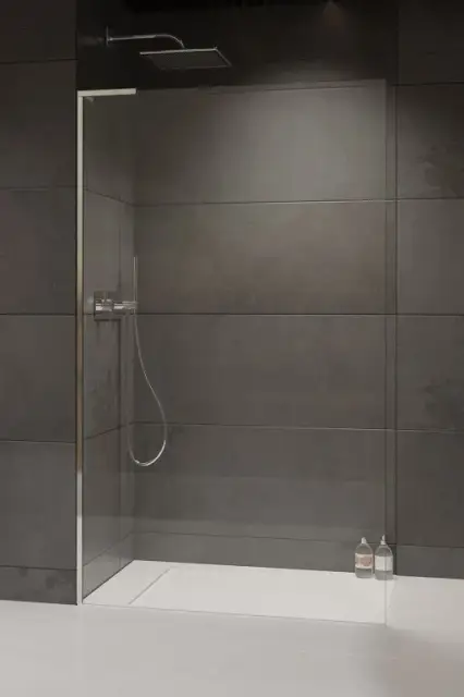 Radaway Modo SL II Душевое ограждение walk-in, прозрачное 8 мм, 90х200h см, цвет: хром глянцевый 10319094-01-01L