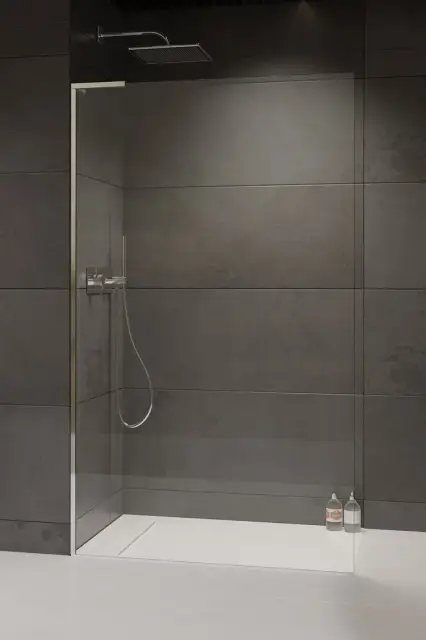 Radaway Modo SL II Душевое ограждение walk-in, прозрачное 8 мм, 100х200h см, цвет: хром глянцевый 10319104-01-01R