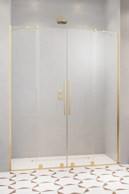 Radaway Furo DWD Душевая дверь в нишу, прозрачная 8 мм, Easy Clean 48,8х200h см, цвет: gold 10108488-09-01