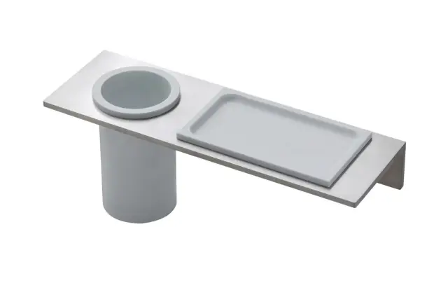 Treemme 22mm Стакан с держателем и полкой 27,4 см подвесной, цвет: нержавеющая сталь IT9075ISZZZZ