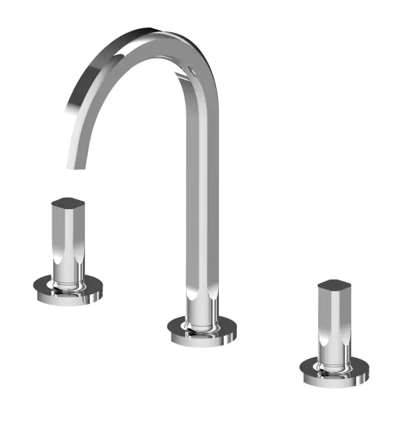 Treemme Appia Смеситель для раковины высокий на 3 отв., без д/к, высота излива 19,6 см, цвет: chrome IT3C16CCAOZZ