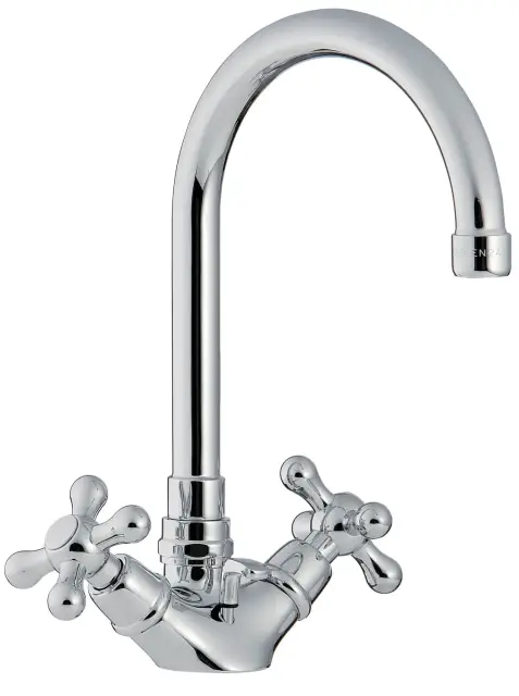 Treemme Romantica Смеситель для раковины, с д/к, длина излива 15,5 см, цвет: chrome IT3615CCPVZZ