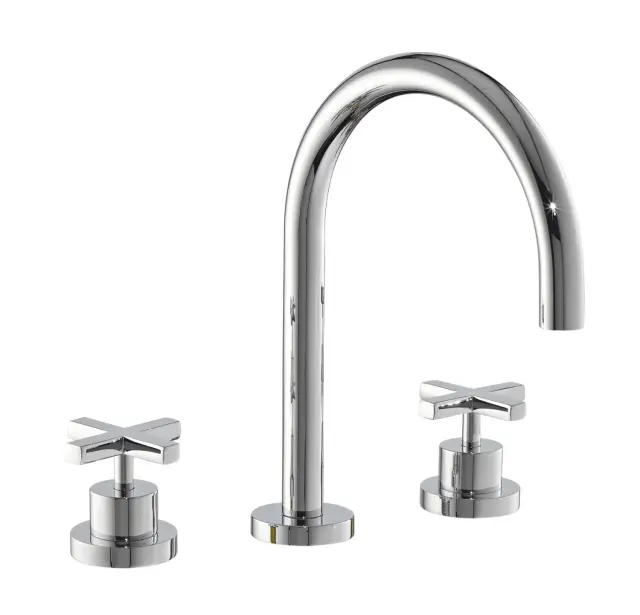 Treemme Line Смеситель для раковины высокий на 3 отверстия, с д/к, выс. излива 17,5см, цвет:chrome IT1016CCXVZZ
