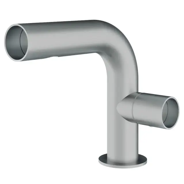 Treemme Watertube Смеситель для раковины, без д/к, длина излива 12,5 см, цвет: нержавеющая сталь IT4A11ISWTZZ