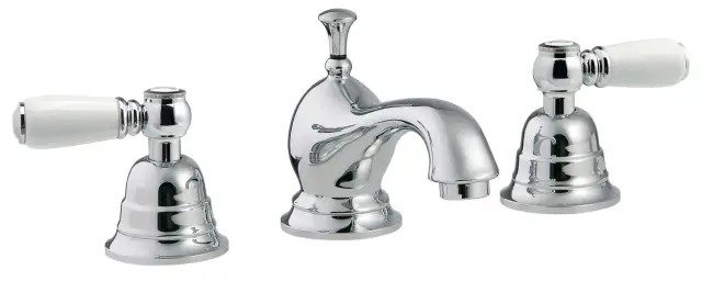 Treemme Old Italy Смеситель для раковины на 3 отверстия, с д/к, длина излива 13 см, цвет: chrome IT4410CCSOZZ