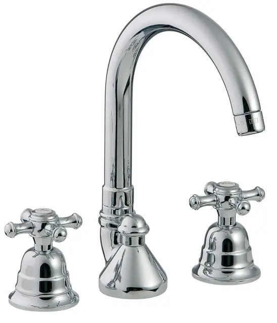 Treemme Old Italy Смеситель для раковины высокий на 3 отв., с д/к, длина излива 16см, цвет: chrome IT4416CCOIZZ