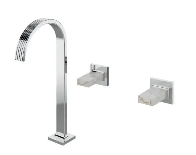 Treemme Kea Смеситель для раковины высокий на 3 отверстия, без д/к, высота излива 29,1, цвет: chrome RWIT3A85CCK_